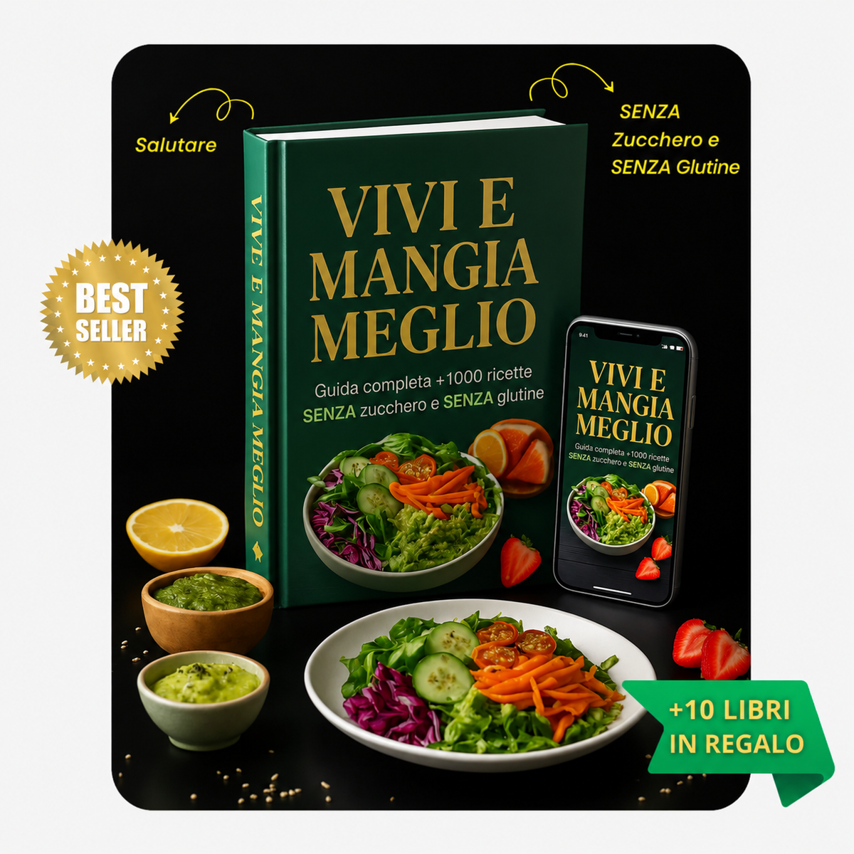 1000 Ricette Sane + 10 bonus in REGALO